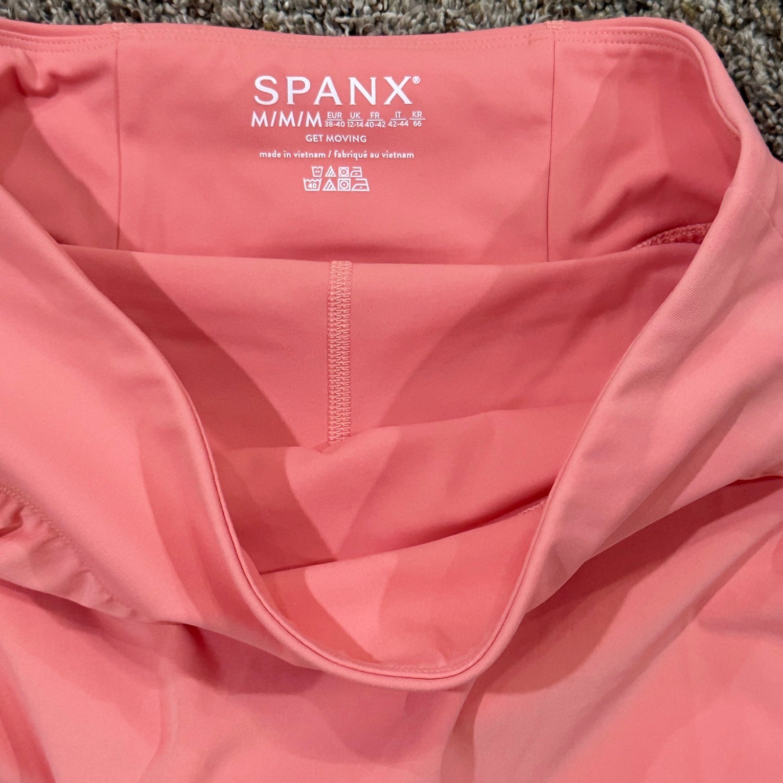 Spanx Get Moving Athletic Skort Spring Poppy Pink… - image 3