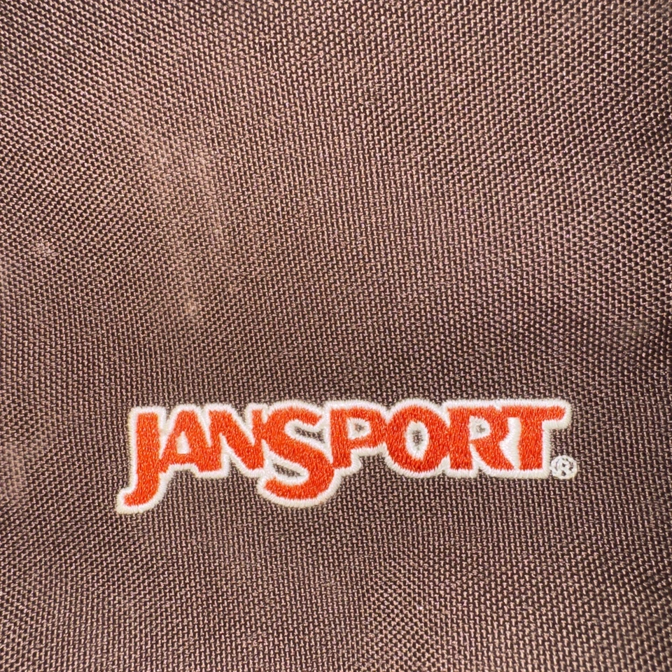 JanSport Bolso Mensajero para Laptop Marrón y Naranja Acolchado Correa para el Hombro Trabajo o Escuela Foto 2 de 4