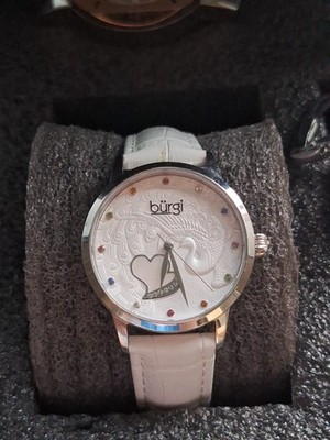 Burgi Women's Model BUR149WT New Without Tags Quartz Watch.   Very Beautiful