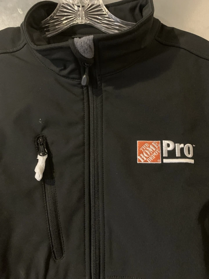 NUEVO XL Camarilla Bordada Home Depot Cremallera Completa 7 Bolsillos Carcasa Suave Forrada de Vellón Foto 4 de 4