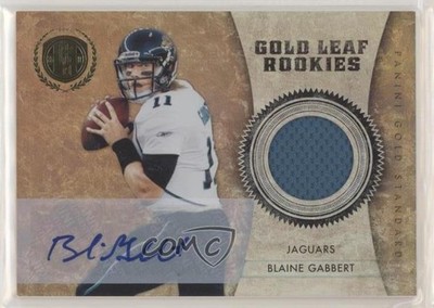 2011 Panini Gold Standard Materials Signatures 25/50 Blaine Gabbert Auto RC r9o