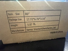 80 Inch Projector Screen with Stand (one of the pole sections needs to be taped)