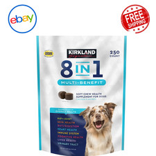Kirkland Signature 8-in-1 Multi-Benefit Soft Chews for Dogs 250-Count Pack Value