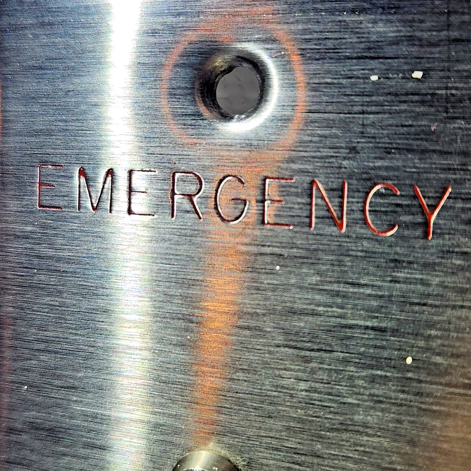 Interruptor de llave de llamada de emergencia Mulberry placa de pared 1 velocidad 430 SS con C&K U21 Foto 2 de 4