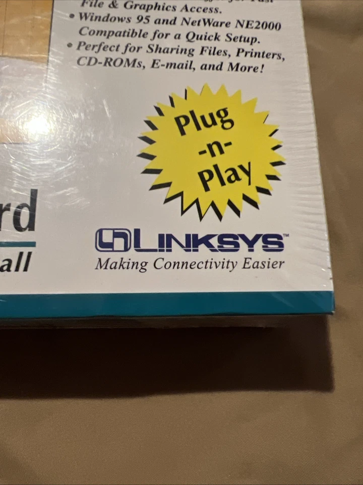 New 10BaseT ISA Network Card Linksys XTIDE Compatible 28-Pin EEPROM Socket NOS - Image 4 of 4