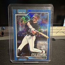 2026 Topps Series 1 Kyle Stowers Blue Rainbow Foil #293 Miami Marlins /150