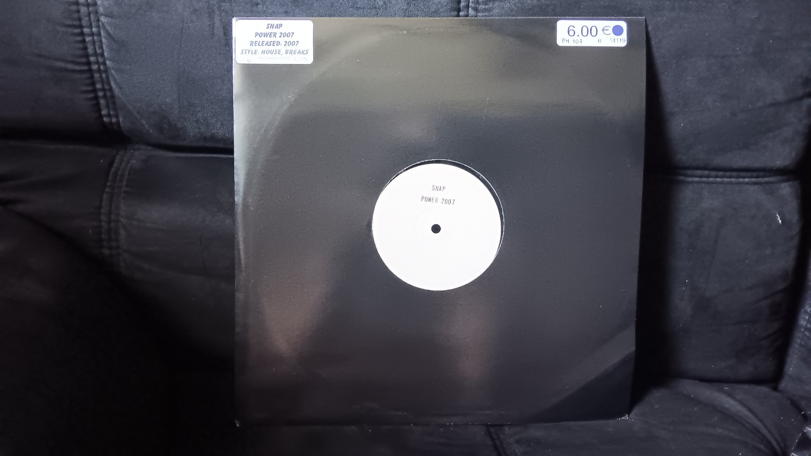 Snap Vs Eric Prydz - The Power (Of Bhangra) 2007 House White Label 12" Rare!