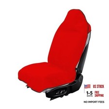 Car Towel Seat Cover, Waterproof Non-Slip Front Seat Protector for Post Gym Red