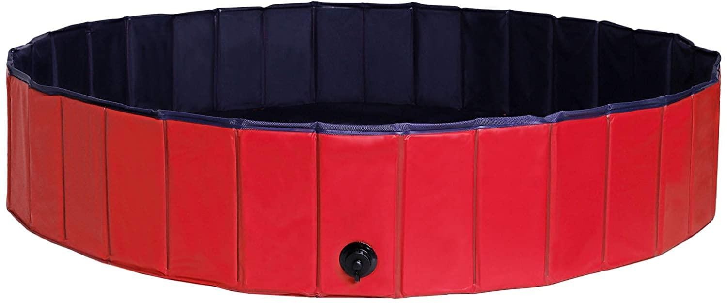 Piscine pliable pour chien anti canicule bassin de jeu robuste 80 cm