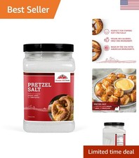 Coarse Pretzel Salt - 5LB No Additives for Perfect Toppings, Made in USA