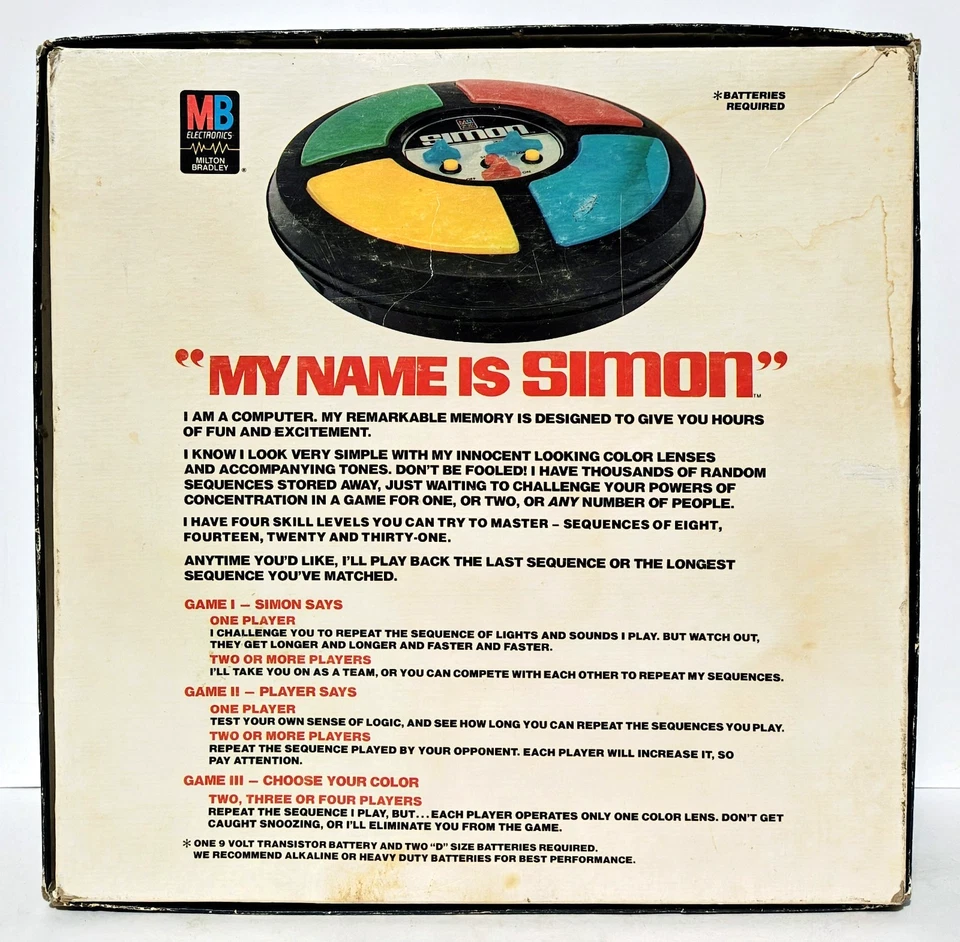 Simon - Classic Action Game - Light Sound Game - Vintage 1978 - Image 2 of 4