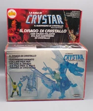 Original Vintage 1982 Remco CRYSTAR Crystal DRAGON unused MIB Italian VARIANT !!