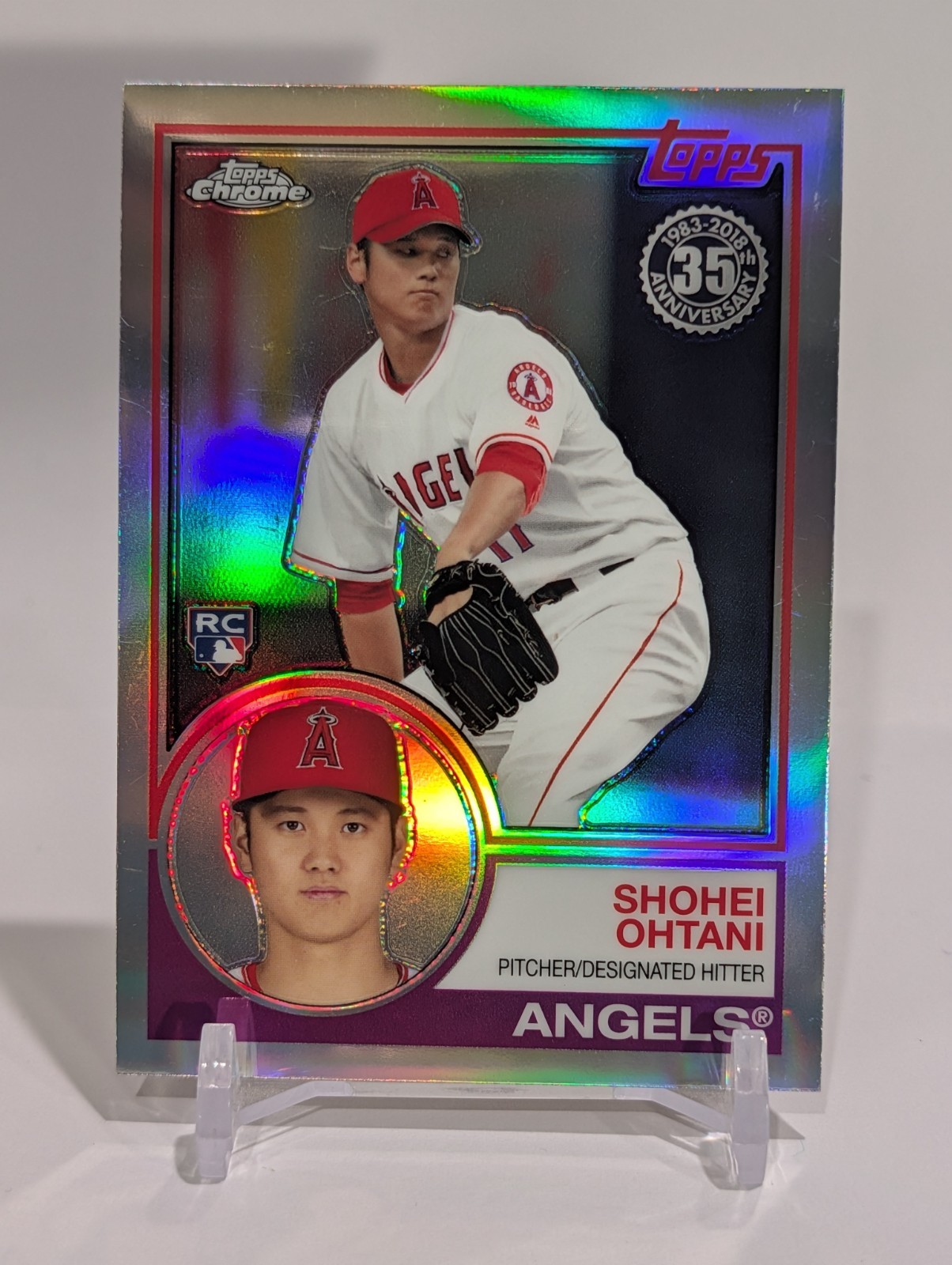 Shohei Ohtani - 1983 Refractor Rookie RC - 2018 Topps Chrome - 83T-6 Read