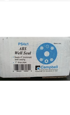 #ad Campbell PS4X1 ABS Plastic 3 4 Hole Dia. in. Well Seal for 6 I.D. x 1 O.D. Pipe $22.00