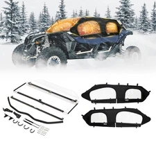UTV Flip Windshield + Soft Upper Door For Can-Am Maverick X3 MAX R RR 2018-2025