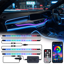 72 Led Interior Car Atmosphere Light Rgbic Dreamcolor Chasing Music Under Dash