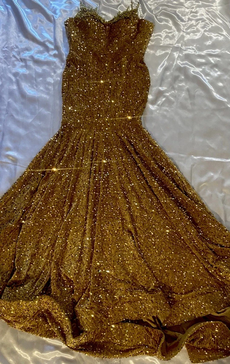 Gold Formal Dresses for Women for sale | eBay