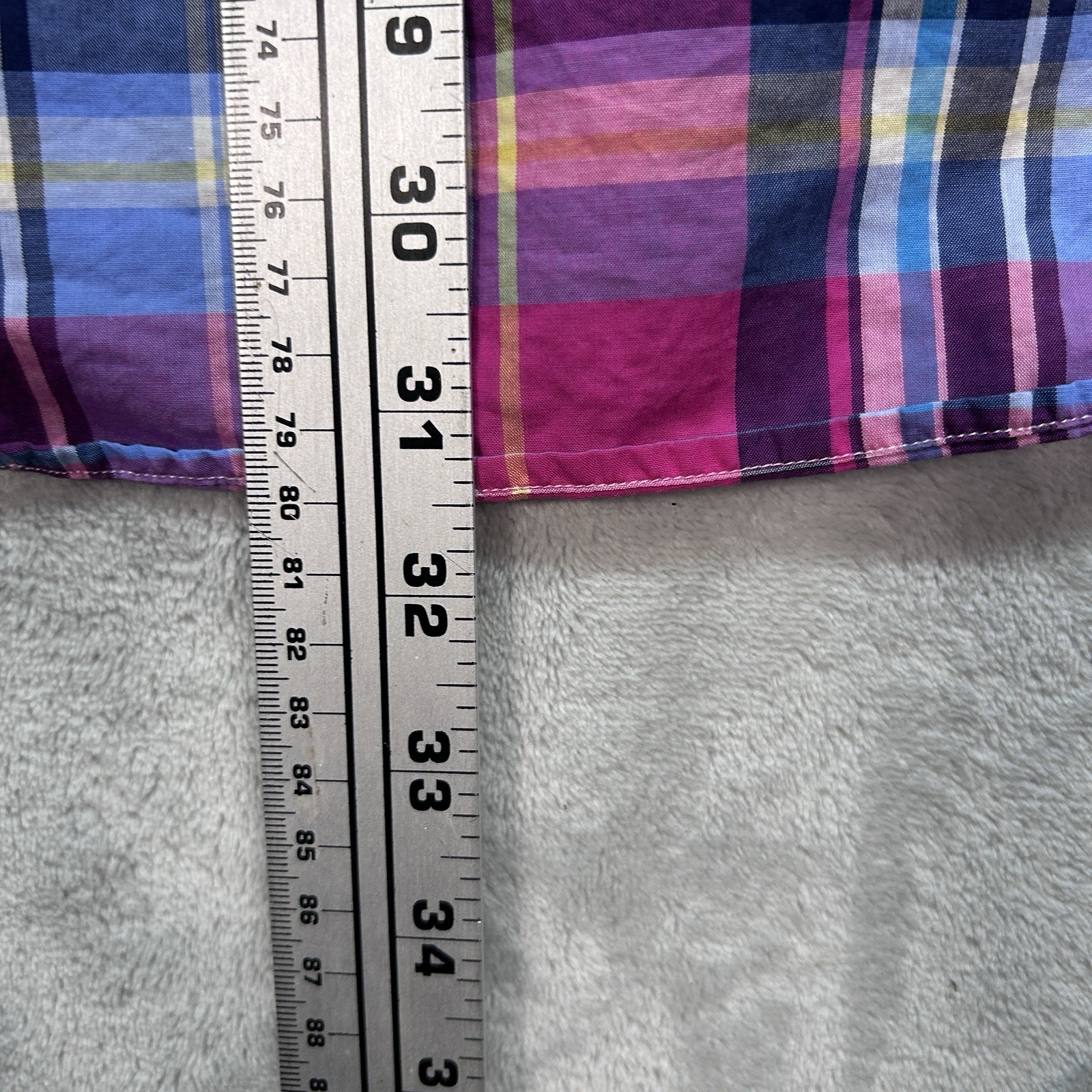 Vtg Polo Ralph Lauren Military Style Long Sleeve Button Shirt Men's Large Plaid. thumbnail 11