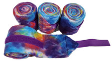 Fleece Polo Leg Wraps &ndash; Tye Dye&ndash; Miniature and Pony