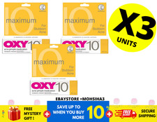 Original OXY 10 Maximum For Stubborn Acne Pimple Medication and Treatment 25g X3