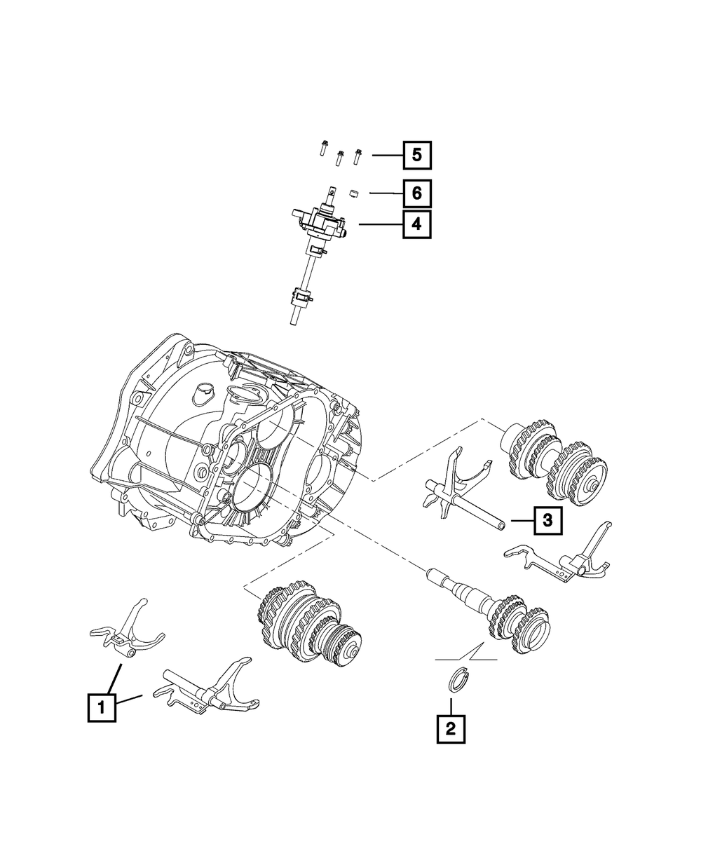Genuine Mopar Selector Shaft 68132768AA