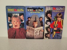 Home Alone Trilogy 1,2,  3 Lot Of 3 VHS Macaulay Culkin, Joe Pesci