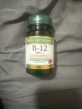Nature'S Bounty Vitamin B12, 500Mcg, 100 Quick Dissolve Tablets. SEALED