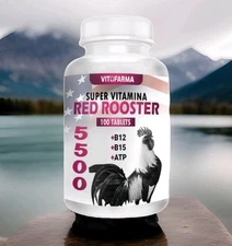 B12 5500 For Roosters B15  Atp Electrolitos Vitofarma Gallos 100 Tabs Exp. 12/27