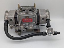 Carb Dual Inlet Fuel Feed Line -8 AN with gauge for Edelbrock VRS Made in USA