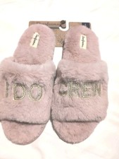 Zapatillas I Do Crew ORO ROSA CLARO Boda Dama de honor grandes 9-10 nuevas