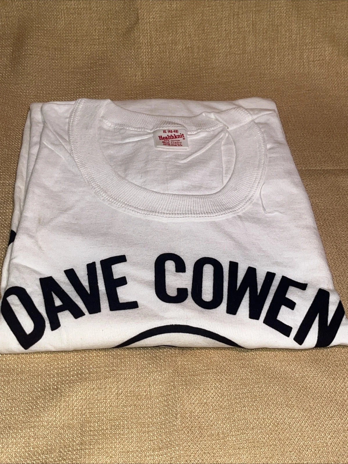 Vintage 80s Dave Cowens Celts Player. B-Ball Camp Shirt White X-Large. Scarce!