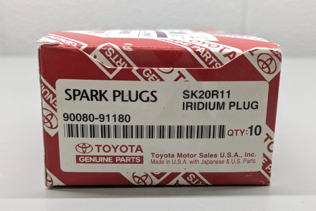  OEM Toyota Genuine Parts 90080-91180 IRIDIUM Spark Plug DENSO SK20R11 BOX 10