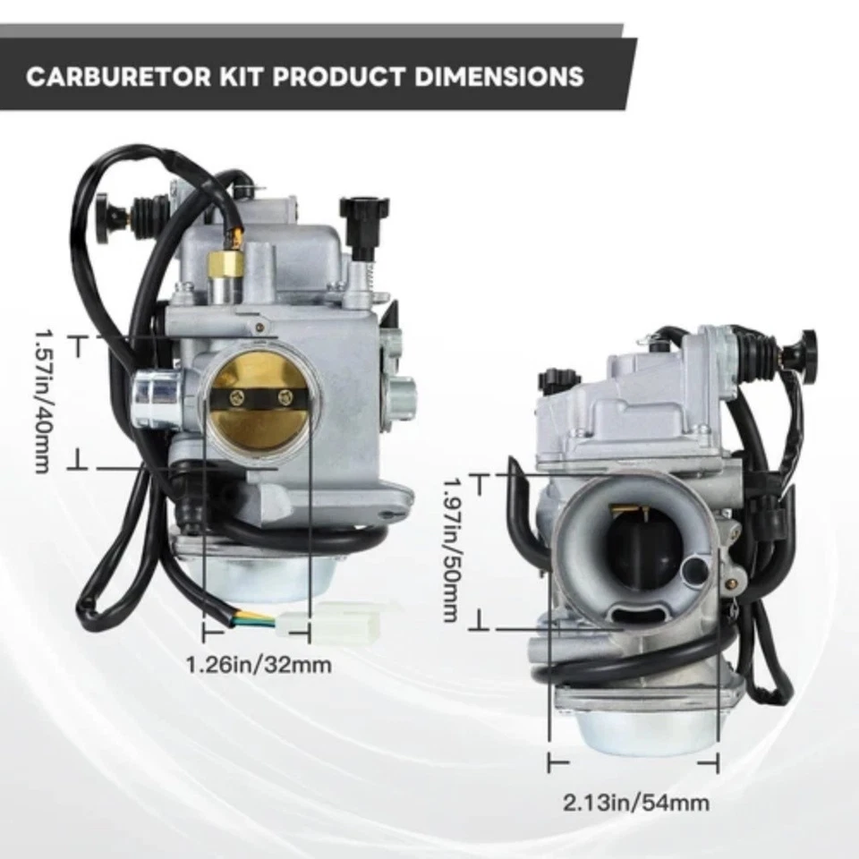Carburetor Kit for Honda Rancher 350 2000-2006 | TRX350 TRX350TM TRX350TE TRX350 Foto 2 de 4