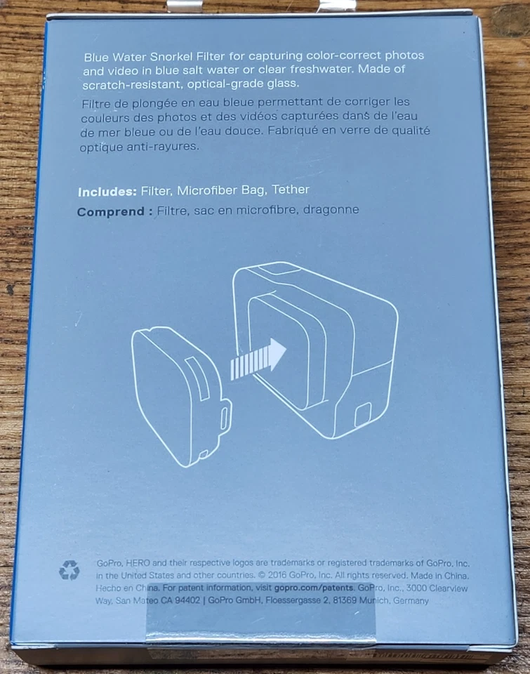Filtros de agua GoPro azul y verde para HERO6 negro/HERO5 negro Foto 3 de 4