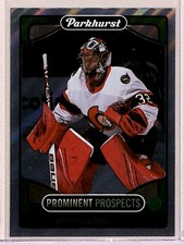 2021-22 Parkhurst Prominent Prospects Filip Gustavsson RC Ottawa Senators #PP8