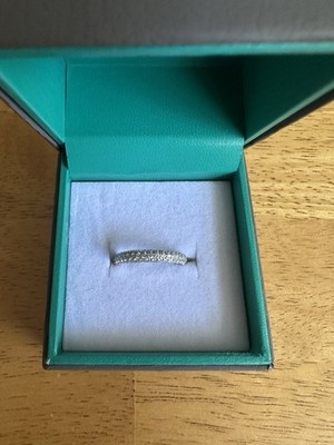 EFFY 14k White Gold And Diamond Band Ring Size 7 Original MSRP Over $3000