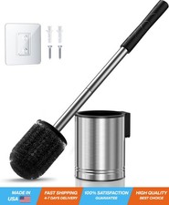 Toilet Bowl Brush Set: Compact Space-Saving Design with Hidden Holder for Small