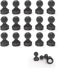 Magnetic Push Pins Strong,18 Pack Push Pin Magnets Black