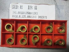 10 pcs VARGUS VARDEX RV16.0.125.00V12KX Carbide Inserts 20645 USA