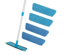Simplee Cleen Microfiber Mop Kit with FOUR (4) Microfiber Pads Best Korean Fiber