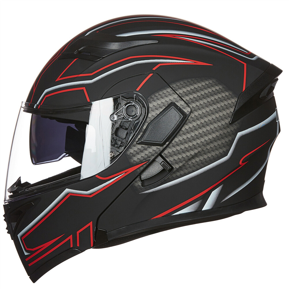 ILM Refurbish Full Face Modular Dual Visor Motorcycle Helmet