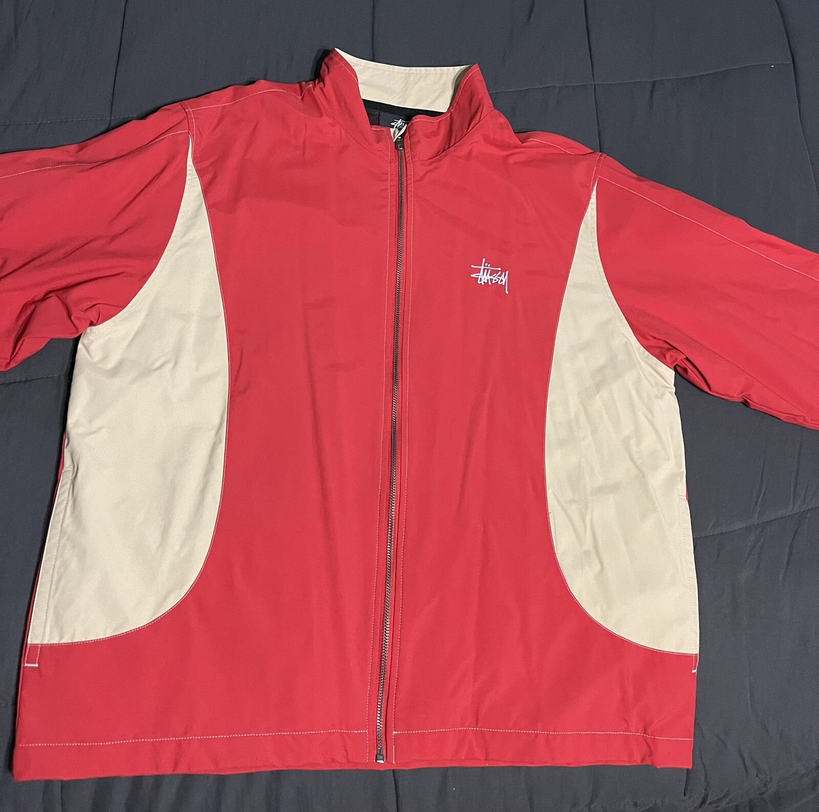 Stussy red jacket | eBay