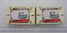  LOT OF 2 WIREMOLD, 2348, SURE-SNAP DEVICE BOX DEEP 1-GANG IVORY, 1662A