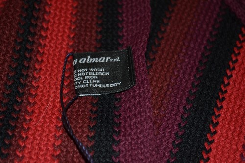 E7- NWT Manifattura Almar Striped 100% Acrylic Scarf - Picture 3 of 3