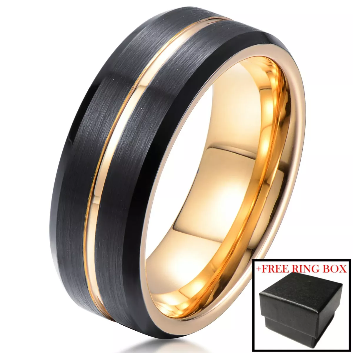 Thin gold line best sale ring