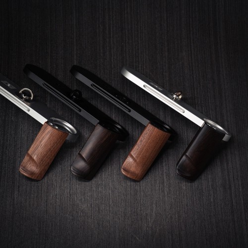 Wood L Handle Grip + Aluminum Baseplate For Leica M8 M9 M8.2 MM Me220 Camera - Picture 8 of 51