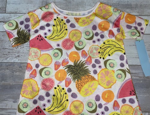 Cat & Jack Nightgown PJâs Pajamas size L 10/12 Summer Fruits đđđđđđđĽ NEW - Picture 3 of 7