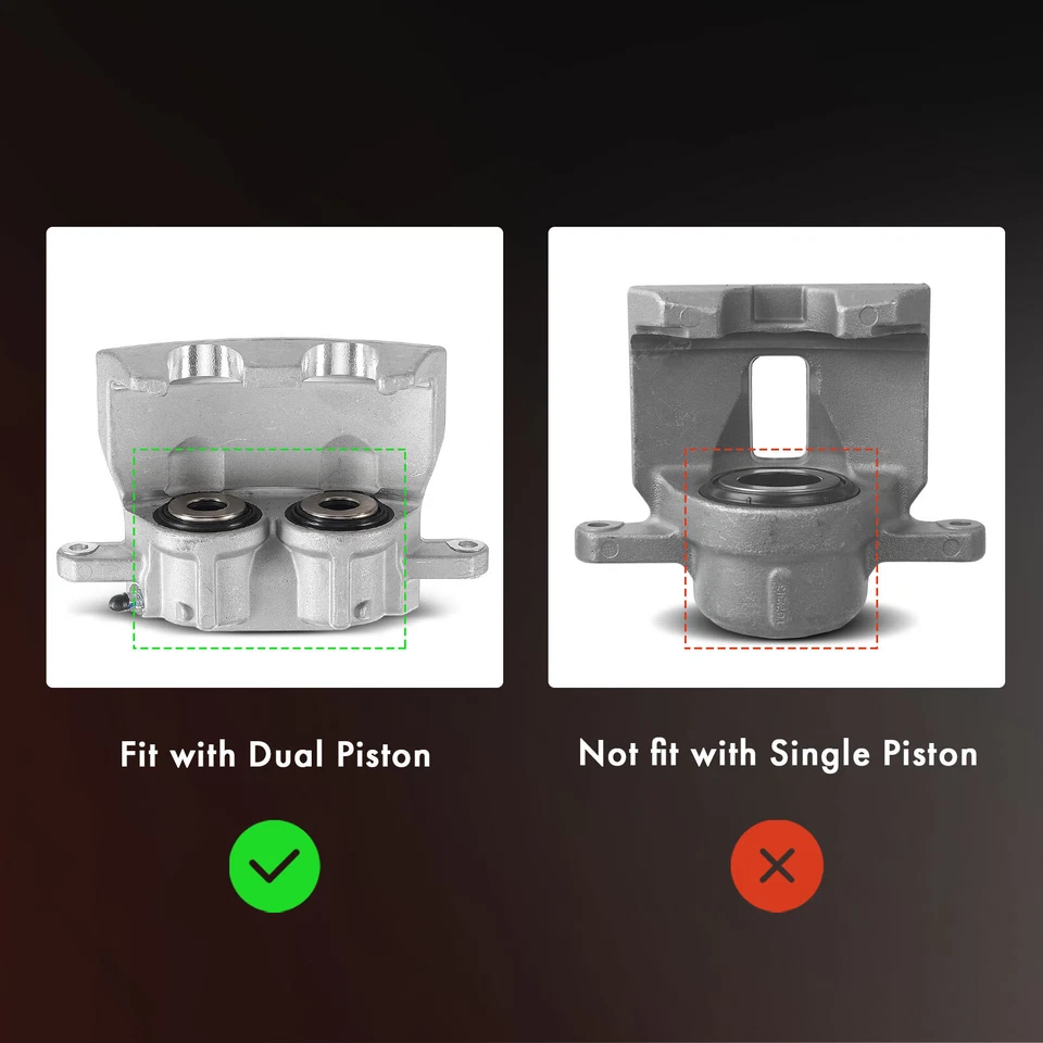 Передний двухпоршневой тормозной суппорт для Chrysler 300 2005-2021 Dodge Charger 06-21 - Изображение 2 из 4