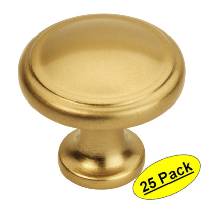 *25 Pack* Cosmas Cabinet Hardware Gold Champagne Round Knobs #5982GC