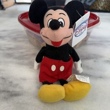 Disney Beanie Mini Bean Bag Plush-Mickey Mouse-8" Tall-Disney Store-NWT